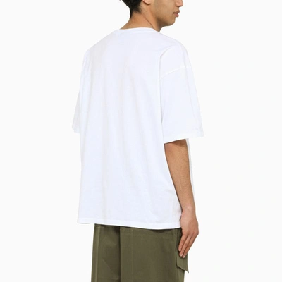 Shop Bluemarble Oversize Crew-neck T-shirt In White