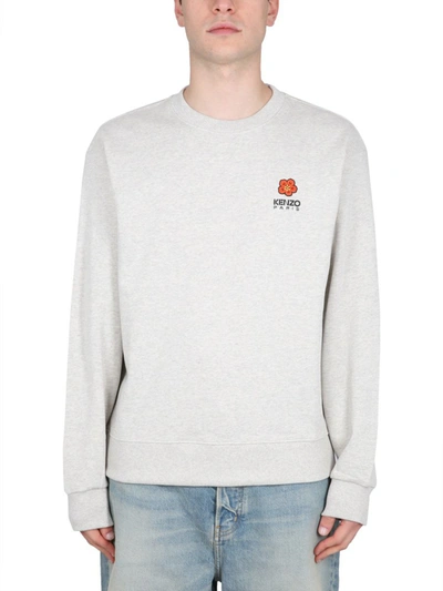 Shop Kenzo Boke Crest Sweatshirt In Grey