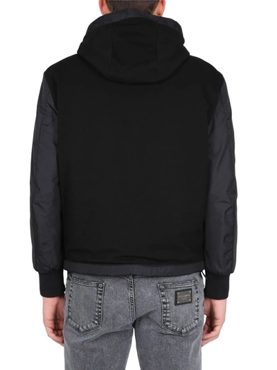 Shop Dolce & Gabbana Bomber Jacket With Logo In Black