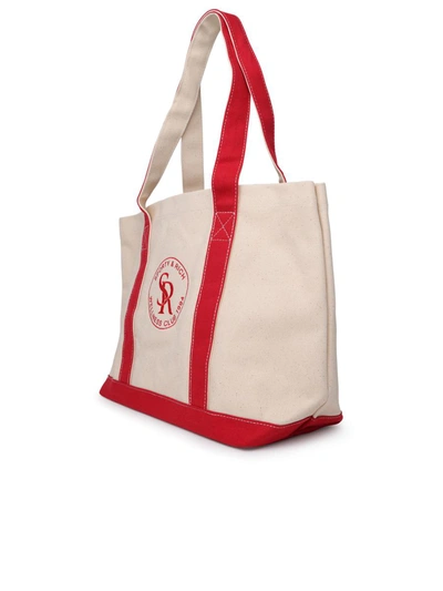 Shop Sporty And Rich Sporty & Rich Beige Cotton Bag