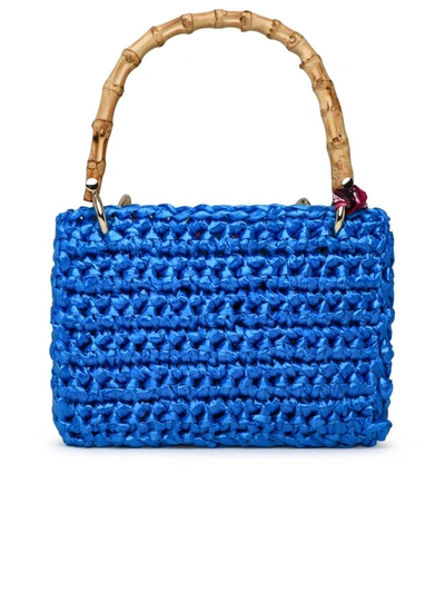 Shop Chica Light Blue Raffia Meteor Bag