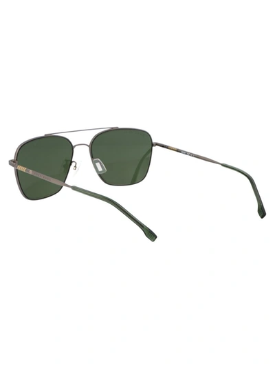 Shop Hugo Boss Boss  Sunglasses In R81qt Ruthenium