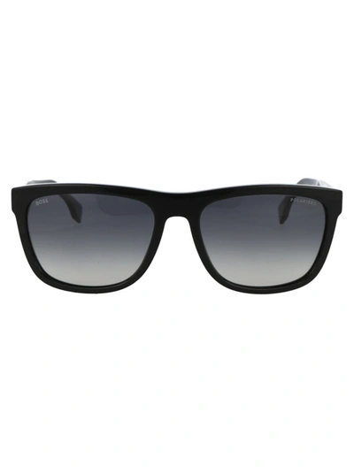 Shop Hugo Boss Boss  Sunglasses In 807wj Black