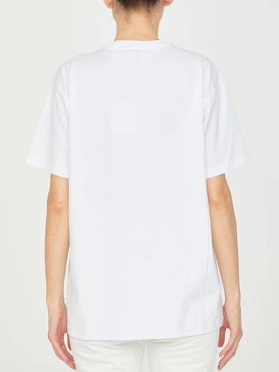 Shop Burberry Botanical Sketch T-shirt In White