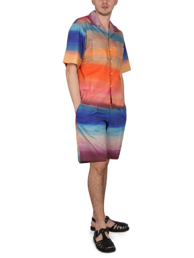 Shop Marni Bowling Shirt In Multicolor