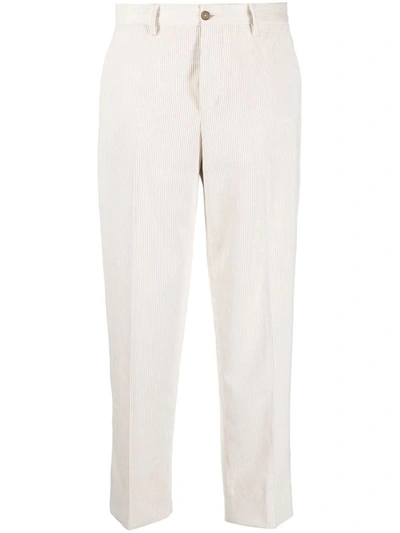 Shop Briglia 1949 Slim Fit Trousers In White
