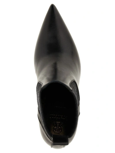 Shop Brunello Cucinelli Monile Leather Ankle Boots In Black