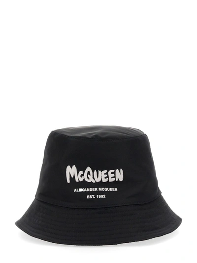 Shop Alexander Mcqueen Bucket Hat In Black