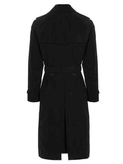 Shop Burberry 'mw Kensington' Trench Coat In Black