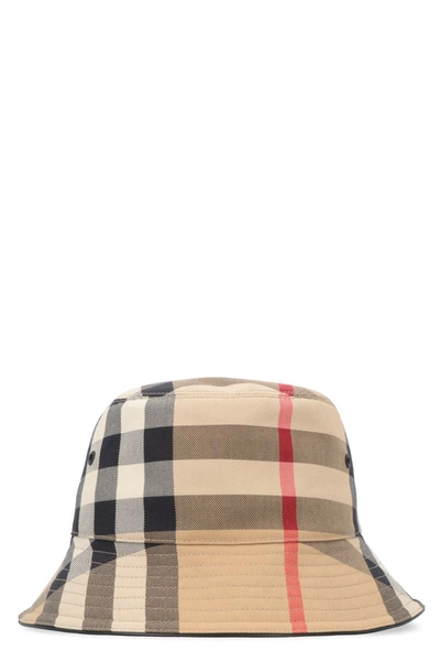 Shop Burberry Bucket Hat In Beige