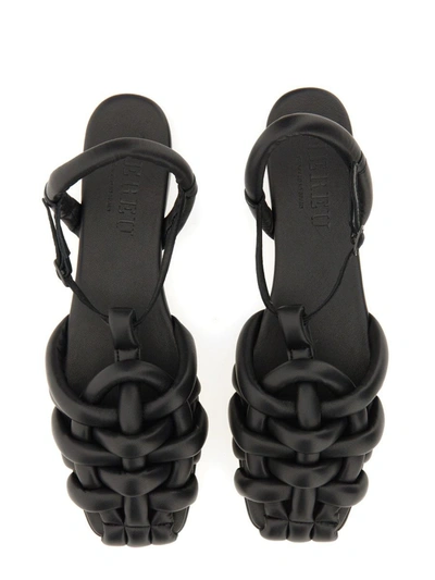 Shop Hereu Cabersa Sandals In Black