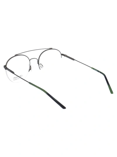 Calvin Klein Satin Silver Metal Optical Glasses In 008 Satin Gunmetal