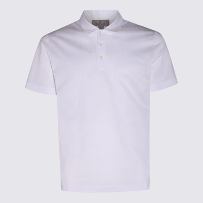 Shop Canali White Cotton Polo Shirt In <p>white Cotton Polo Shirt From  Featuring Polo Collar, Short Sleeves, Frontal Collar Buttons