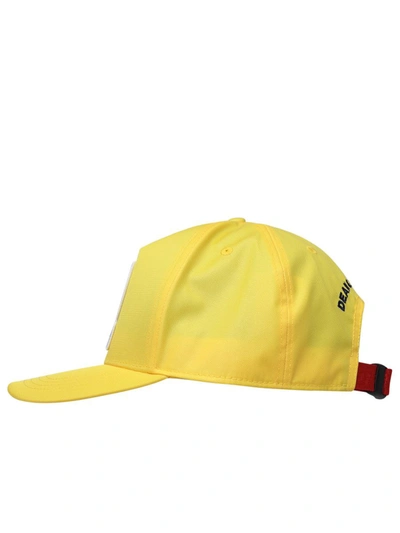 Shop Dsquared2 Light Nylon Cap In Yellow