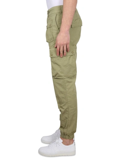 Shop Belstaff Cargo Pants In Yellow