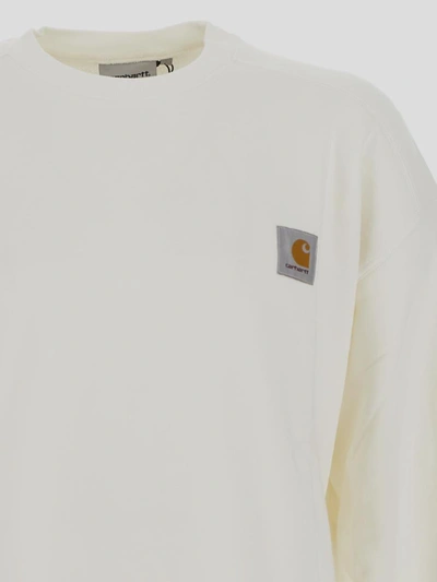 Shop Carhartt Sweatshirt In <p> White Sweatshirt With Long Sleeves