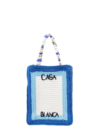 Shop Casablanca Handbag In Blue