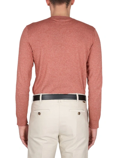 Shop Ermenegildo Zegna Cashmere Blend Sweater In Pink