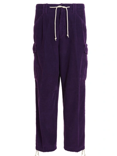 Shop Cellar Door 'cargo C' Trousers In Purple
