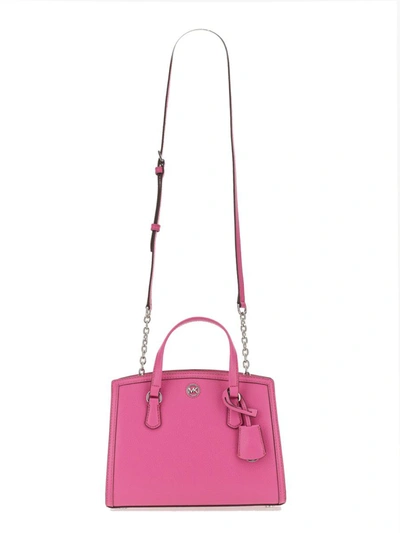Shop Michael Michael Kors Chantal Medium Handbag In Purple