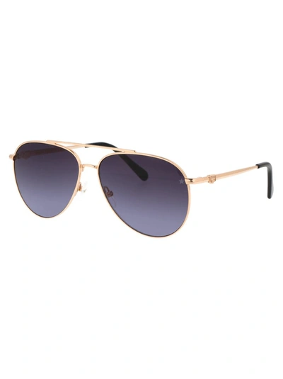 Shop Chiara Ferragni Sunglasses In Rhl9o Gold Black