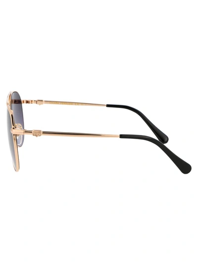Shop Chiara Ferragni Sunglasses In Rhl9o Gold Black