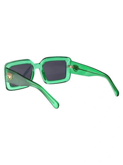 Shop Chiara Ferragni Sunglasses In 1edir Green