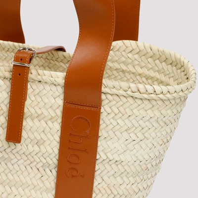 Shop Chloé Sense Basket Bag In Nude &amp; Neutrals