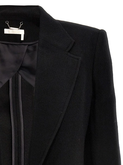 Shop Chloé Double-breasted Blazer In Black