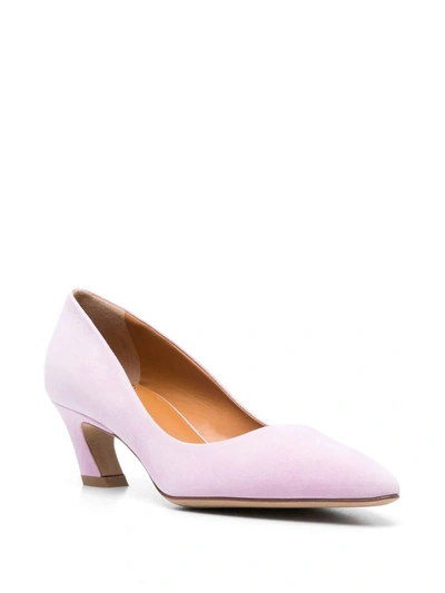 Shop Chloé Oli Leather Pumps In Lilac