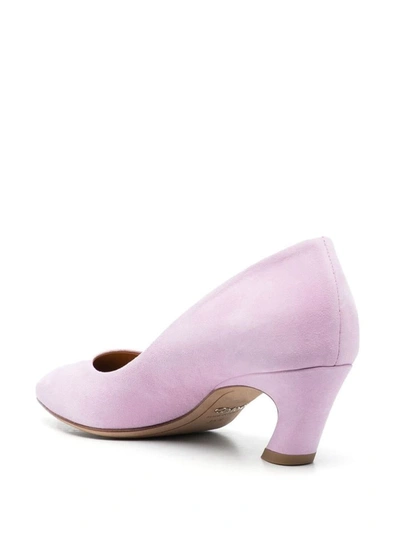 Shop Chloé Oli Leather Pumps In Lilac