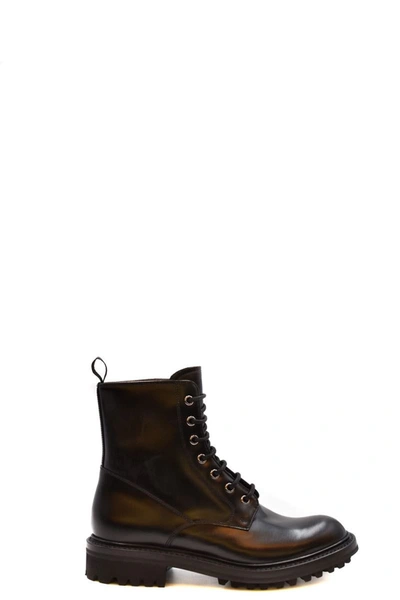 Church's Black Nanalah Lace-up Ankle Boots In Black