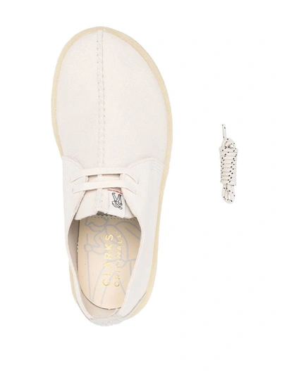 Shop Clarks Trek Cup Leather Brogues In White