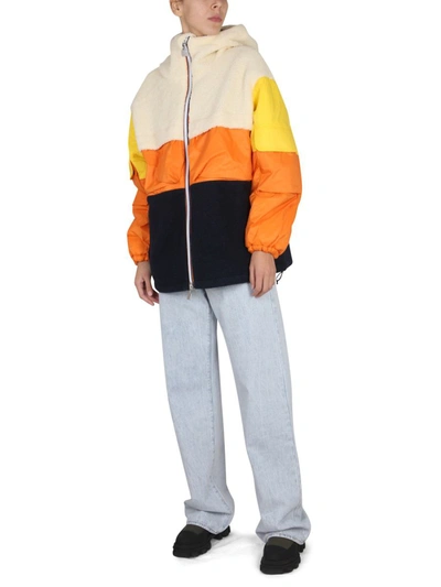 Shop K-way Claumix Sherpa Jacket In Multicolor