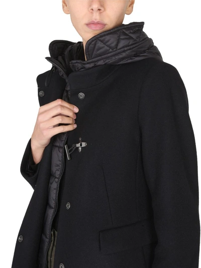 Shop Fay Coat Toggle In Black