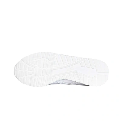 Shop Comme Des Garçons Asics Leather Sneakers In Bianco