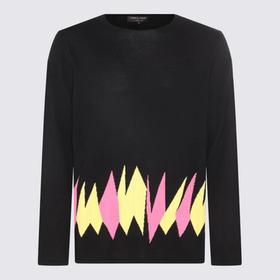 Comme Des Garçons Homme Deux Comme Des Garçons Homme Plus Black Wool Sweater In Black