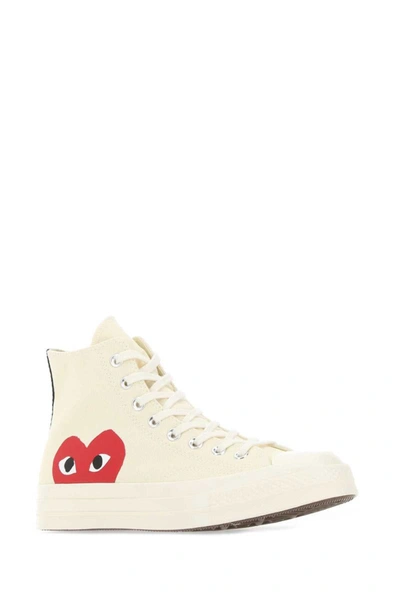 Shop Comme Des Garçons Play Comme Des Garcons Play Sneakers In White