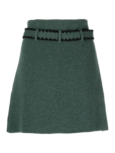 Shop Cormio Skirt Clothing In Green