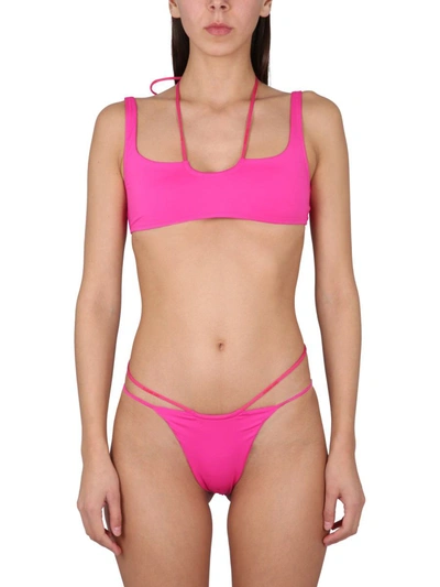 Off-white Multicolor Solid Swimwear In Pink