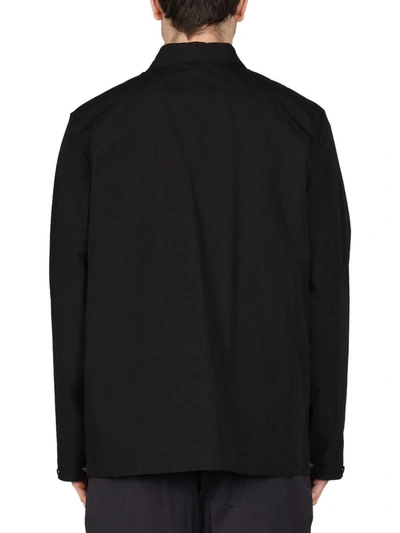Shop Monobi Cotton And Nylon Jacket In Black