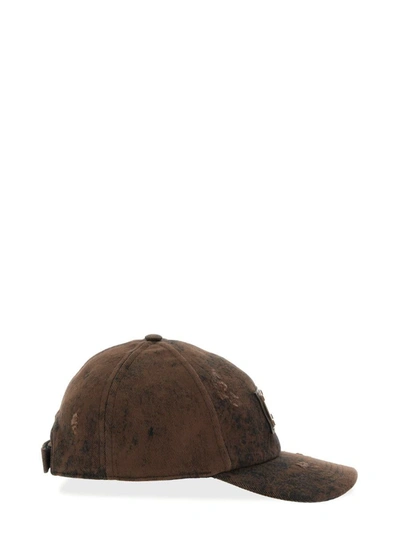 Shop Dolce & Gabbana Cotton Baseball Cap In Brown