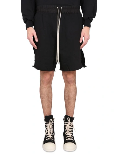 Shop Rick Owens Drkshdw Cotton Bermuda Shorts In Black