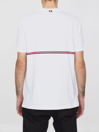 Shop Thom Browne Cotton Jersey T-shirt In White