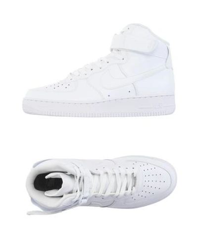 Nike Air Force 1 High-top Sneakers In White/white | ModeSens