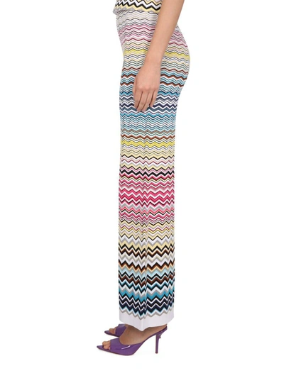 Shop Missoni Sport Cotton Pants In Multicolor