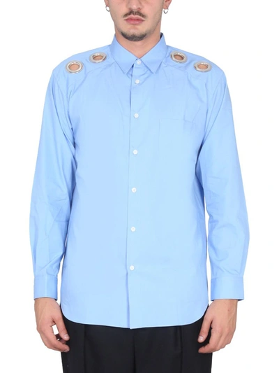 Shop Comme Des Garçons Shirt Comme Des Garçons Cotton Shirt In Blue