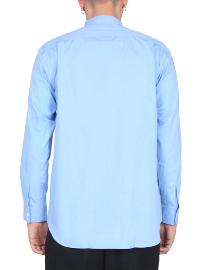 Shop Comme Des Garçons Shirt Comme Des Garçons Cotton Shirt In Blue