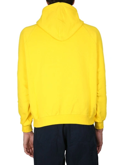 Shop Sunnei Cotton Sweatshirt Unisex In Yellow