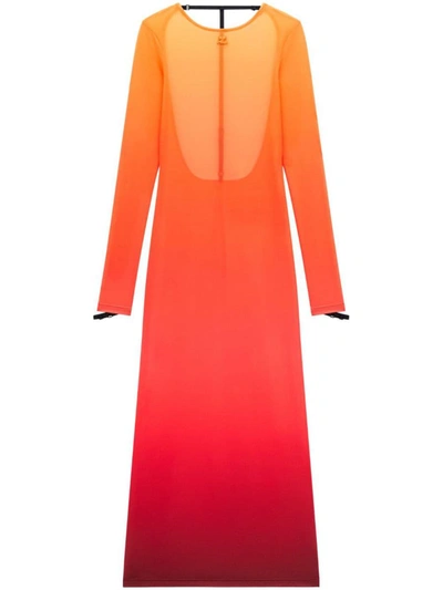 Shop Courrèges Dresses In Gradient Sunset